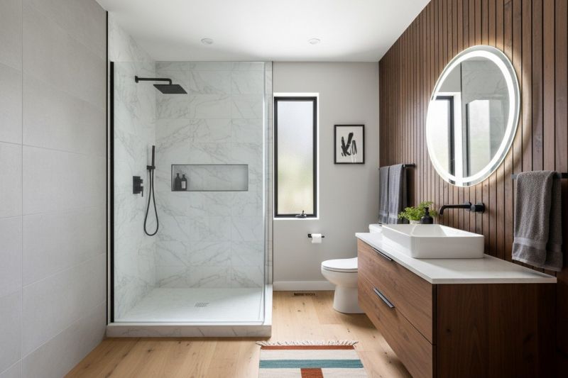 Easy-To-Clean Options For Modern Shower Surrounds